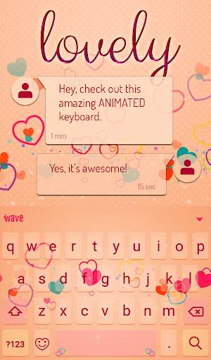 Lovely Animated Keyboard + Liv स्क्रीनशॉट 3