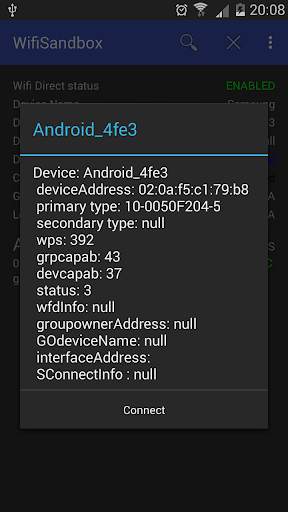 WiFi Direct Sandbox screenshot 2