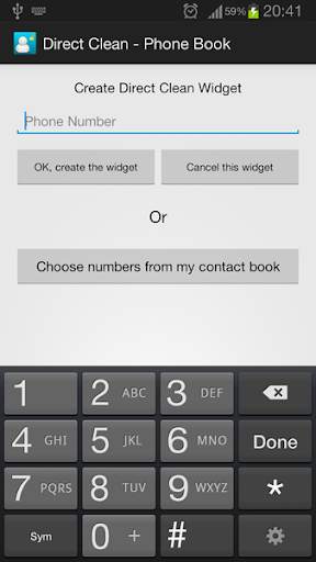 Direct Clean Widget screenshot 3