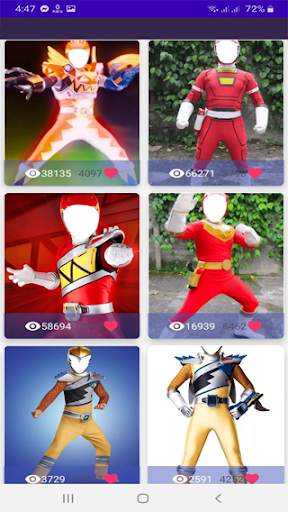 Costume editor for rangers : suite photo montage screenshot 1