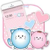 Cute Kitty Pink Cat Launcher Theme 1.1.2