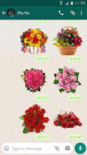 Flowers & Roses Stickers – WAStickerApp screenshot 3