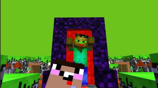 Zombie Monster school 2 Noob Vs Hacker screenshot 1