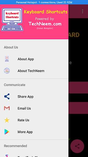Keyboard Shortcuts screenshot 4