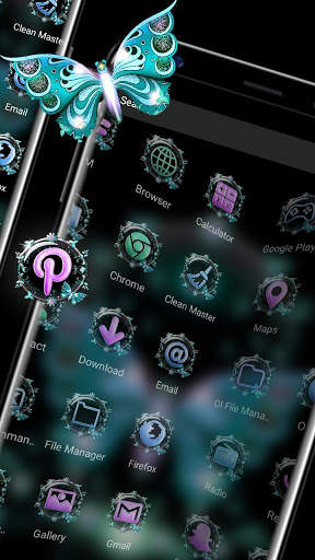 Butterfly Glitter Launcher Themes screenshot 3