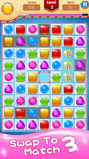Candy Sweet Jellipop Fever - Match 3 Classic screenshot 2