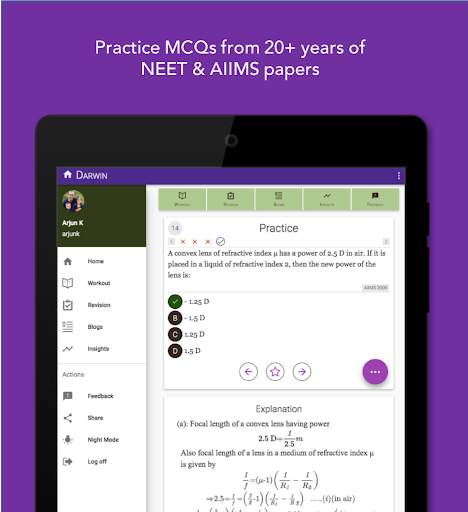 DARWIN - NEET 2021 Preparation | Free MCQs + Tests screenshot 7