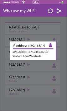 Who use my wifi - router ip screenshot 3