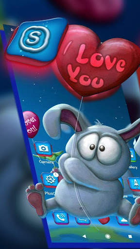 Cartoon Bunny Launcher Theme screenshot 3