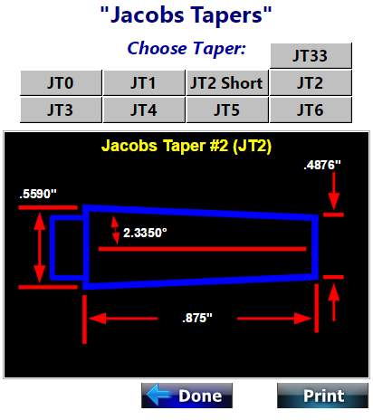 Taper Measuring Calculators QC Inspection CNC Shop screenshot 4