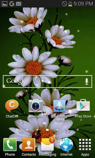 White Flowers Beauty LWP screenshot 2