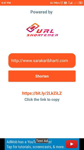 URL Shortener screenshot 2