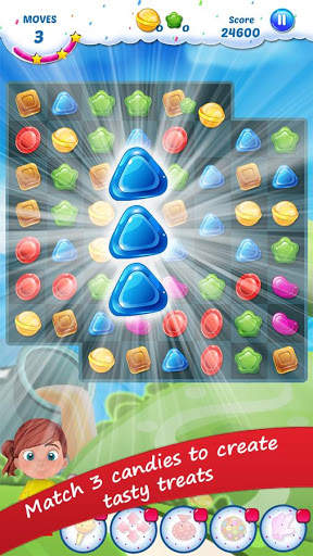 Gummy Candy - Match 3 Game 1 تصوير الشاشة