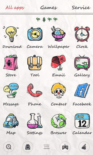 Drawing II GO Launcher Theme screenshot 3