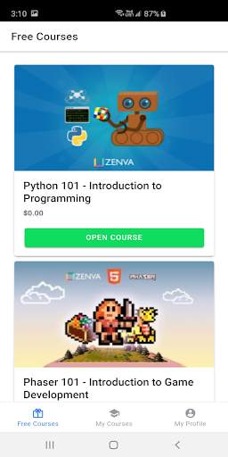 Zenva - FREE Coding Courses: Game, Web, Apps screenshot 1