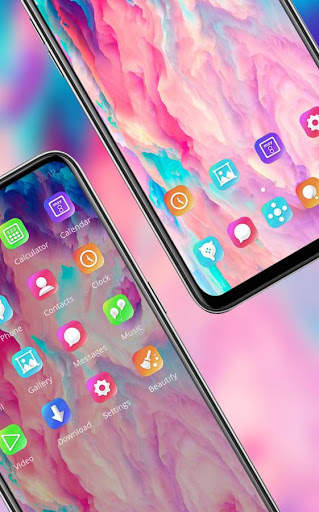 Abstract theme colorful gradient bright launcher screenshot 3