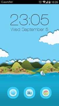 Island C Launcher Theme screenshot 4