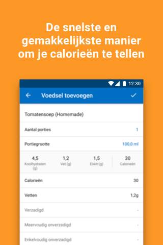 MyFitnessPal: CalorieënTeller screenshot 2