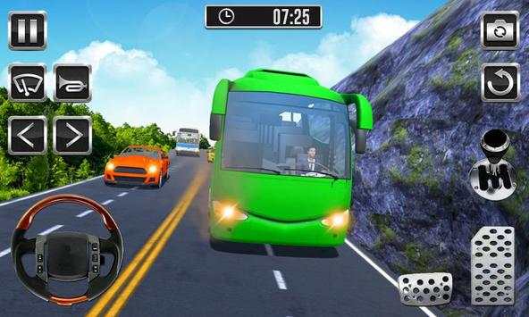 Racing Bus Run Simulation 3D - Hill Bus Climbing screenshot 3