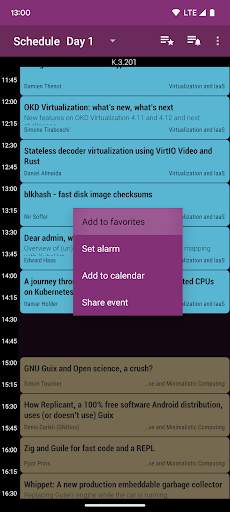 FOSDEM 2023 Schedule screenshot 3