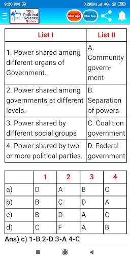 10th Political Science Notes (Social Science) screenshot 3