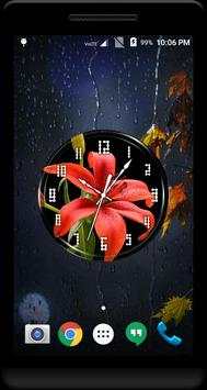 Lily Flower Clock Live WP स्क्रीनशॉट 2