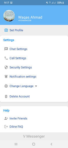 V Messenger Chat App screenshot 3