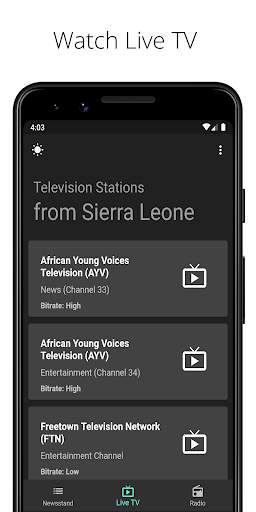 SaloneTube - News, TV & Radio from Sierra Leone screenshot 3
