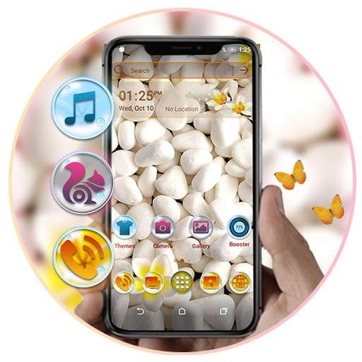 White Stone Launcher Theme 4.1