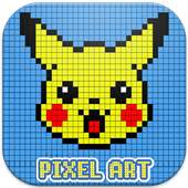 Pikachu Color By Number - Pokemon Pixel Art Games 1.1