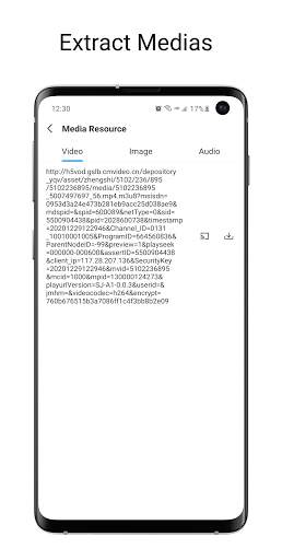 Tincat Browser - M3U8 Video Download And Cast TV 3 تصوير الشاشة
