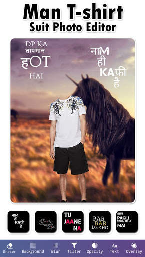 Man T-Shirt Suit Photo Editor screenshot 8