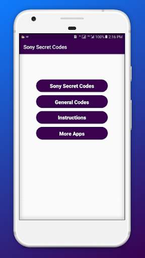 Secret Codes for Sony Mobiles 2021 screenshot 1