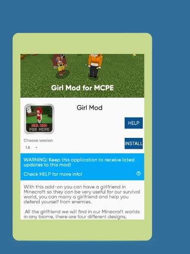 Girl MOD for MCPE screenshot 12