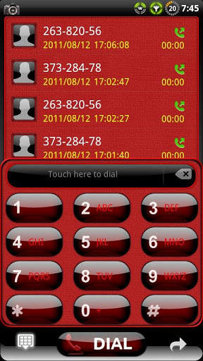 GOContacts theme Finesse screenshot 1
