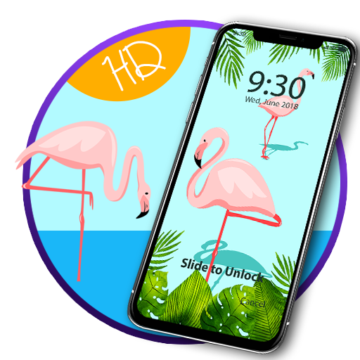 Charming Flamingo — APUS Live Wallpaper icon