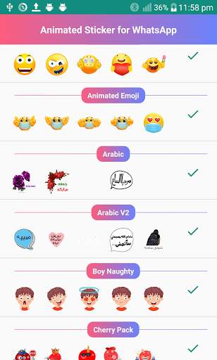 Animated Sticker Ready for WhatsApp WAStickerApps screenshot 1
