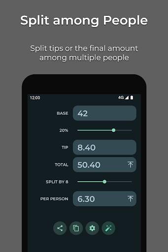 Tip Calculator — Clean, Simple screenshot 2
