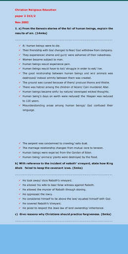 KCSE CRE Past Papers screenshot 7