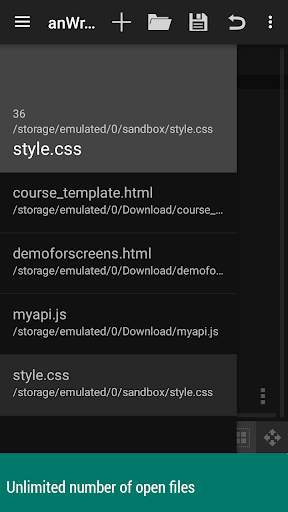 anWriter free HTML editor 5 تصوير الشاشة