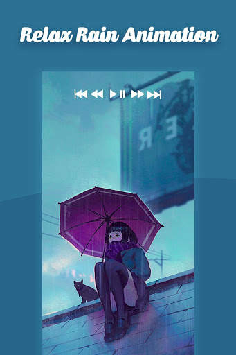 Chill Music and LoFi Rain - Relax Rain Animation screenshot 3