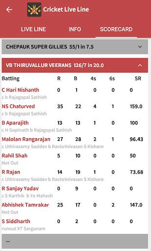 Cricket Live Line screenshot 5