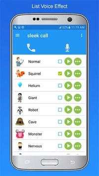 Voice Changer :Sleek Call Live скриншот 2