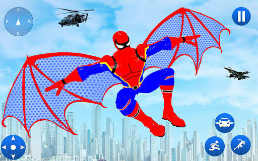 Flying superhero games:Flying Hero Robot Hero Game स्क्रीनशॉट 4