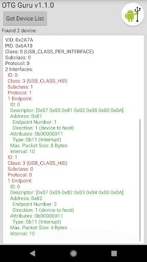 OTG Guru - List USB devices screenshot 2