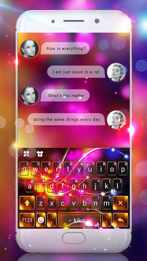 Tema Keyboard Electric Tech screenshot 1