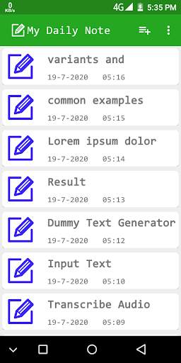 My Daily Note screenshot 1