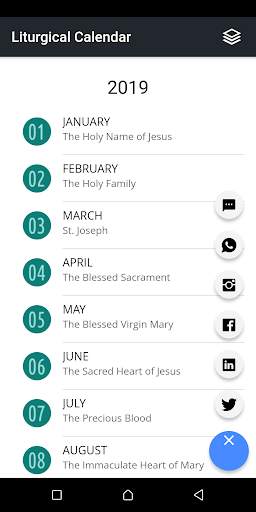 Liturgical Calendar 2019 screenshot 3
