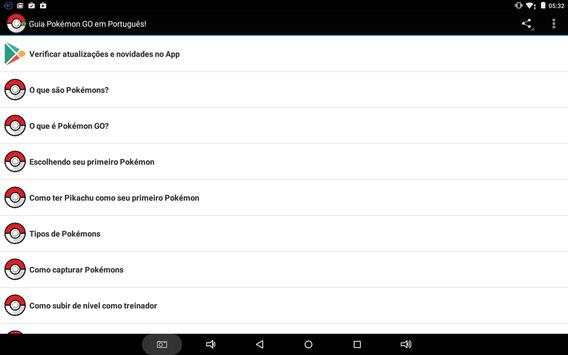 Guia Pokémon GO Brasil screenshot 2