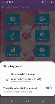 theme pink keyboard for Whatsapp screenshot 3